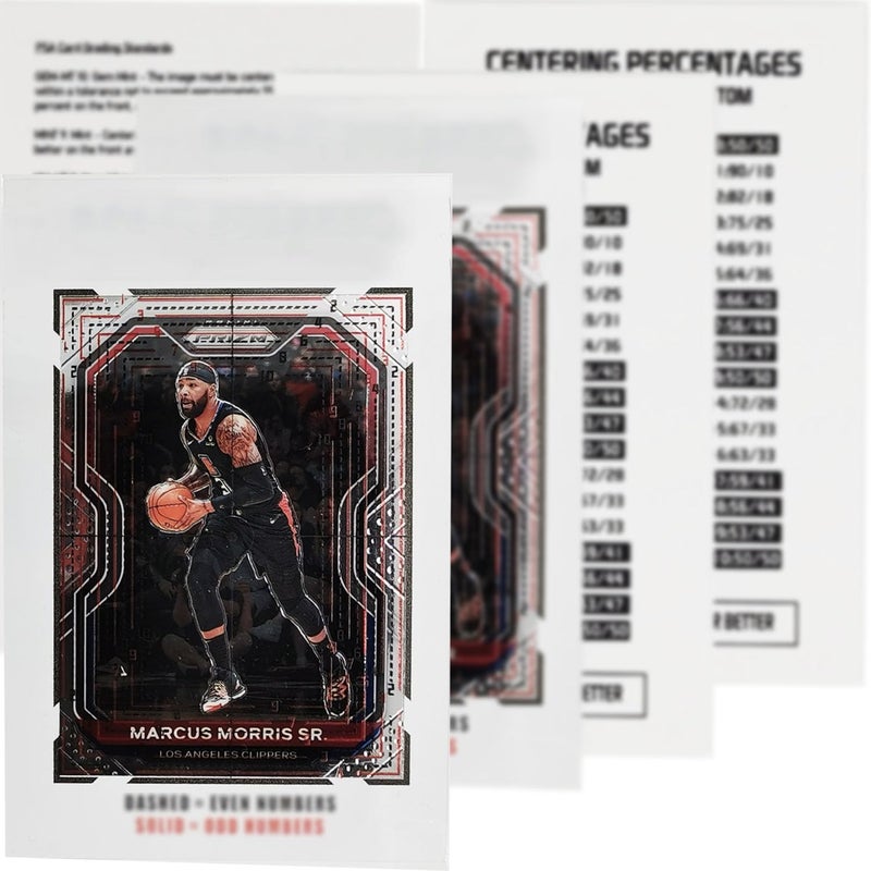 Flinduy Card Centering Grading Tool, Includes Two Sets of Sports Trading Cards Measuring Tools, Sports Cards Grading Kit - Image 1